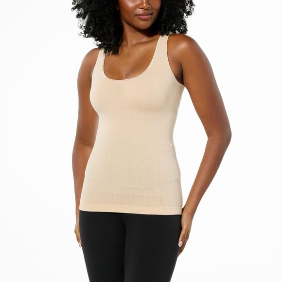 Yummie Shapewear M/L Shaping Tank Top Yummie 2-Way Seamless Tummy Control Shirt - Picture 1 of 7